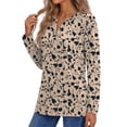 thumbnail image 4 of Fantaslook Henley Long Sleeve Shirts for Women Casual V Neck Fall Tops Dressy Work Blouses, 4 of 10
