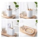 thumbnail image 2 of Juego de baño de madera de bambú, soporte para cepillo de dientes, taza para enjuague bucal, botella de desinfectante para manos, caja de jabón, cepillo de baño, juego de baño, 2 of 3