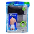 thumbnail image 1 of Bóxer Zaga para Hombre, Largo Rayas Negro y Gris 3 Piezas Talla M, 1 of 3
