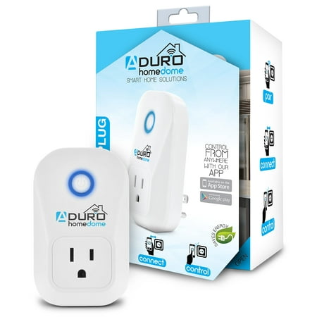 Aduro WiFi Smart Plug Outlet App Controlled Socket, Works with Amazon Alexa Echo and Google Home Assistant, Automate with IFTTT, Built-in Timer, No Hub