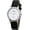 Black-34mm, variant on Women's 34mm Analog Watch: Classic Design, Stitched Leather Strap