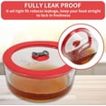thumbnail image 5 of 4 Pack Replacement Lids for Pyrex 7201-PC 4 Cup Glass Containers Mixing Bowl Silicone Storage Cover Leakproof Red, 5 of 13