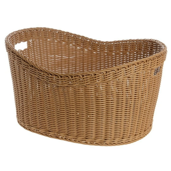 HUBERT Brown Display Basket with Handles 18"L x 22 1/2"W x 9" to 11"D