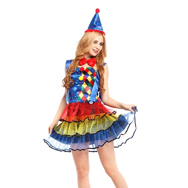 Disfraz de de Cosplay Party Ladies Masquerade Carnival Adult Fancy Dress Salvador Disfraz de payaso adulto