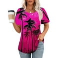 thumbnail image 2 of Work Out Shirts Gym Loose Crop Hide Belly Tunic 2025 Summer Womens Tops Dressy Casual V Neck Short Sleeve Tunic Tops for Women 3Xl, 2 of 6