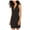 Black, variant on TEEZE ME Womens Black Zippered Paneled Sleeveless V Neck Short Cocktail Sheath Dress 1\2