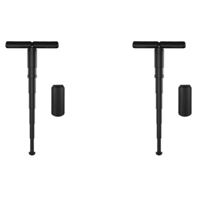 Decodeary Chaise Pliante Réglable de Détente en Déplacement pour Tous les Besoins Extérieurs Noir Noir Fort Ensemble de 2