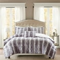 thumbnail image 2 of Faux Fur Comforter Set-Color:Grey,Size:King, 2 of 4