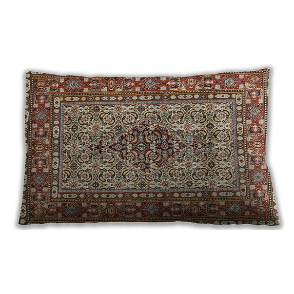 Ahgly Company Outdoor Rectangular Traditional Lumbar Throw Pillow, 13 inch by 19 inch