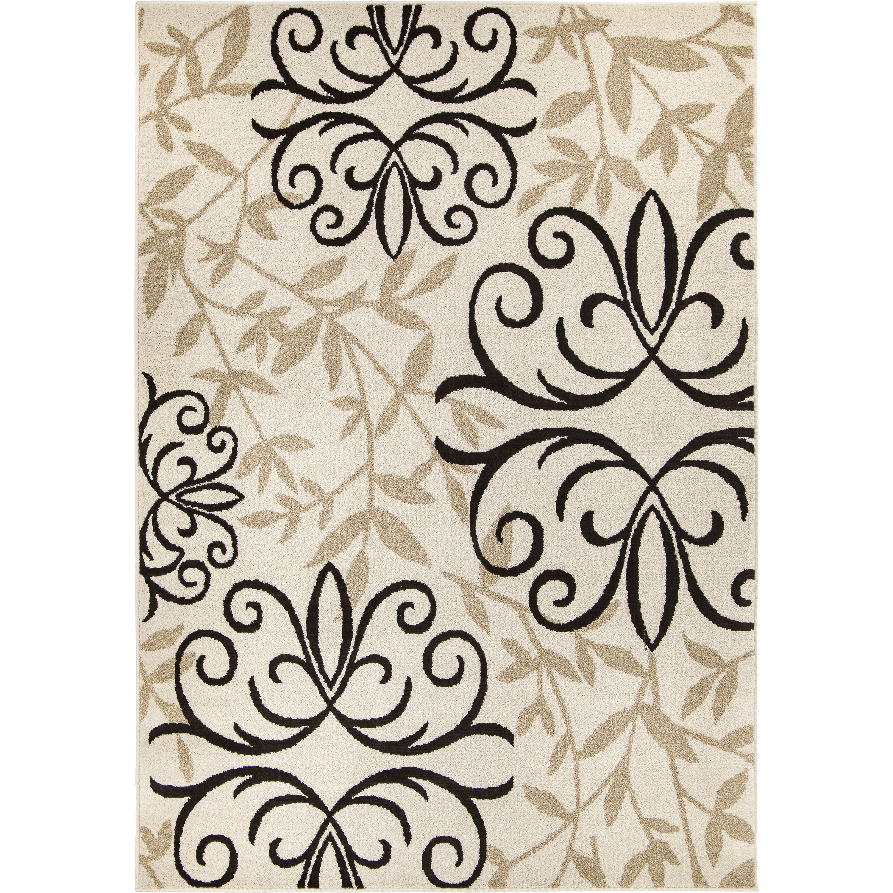 Better Homes & Gardens Iron Fleur 7'6" X 9'6" Off White Floral Rug - image 4 of 7
