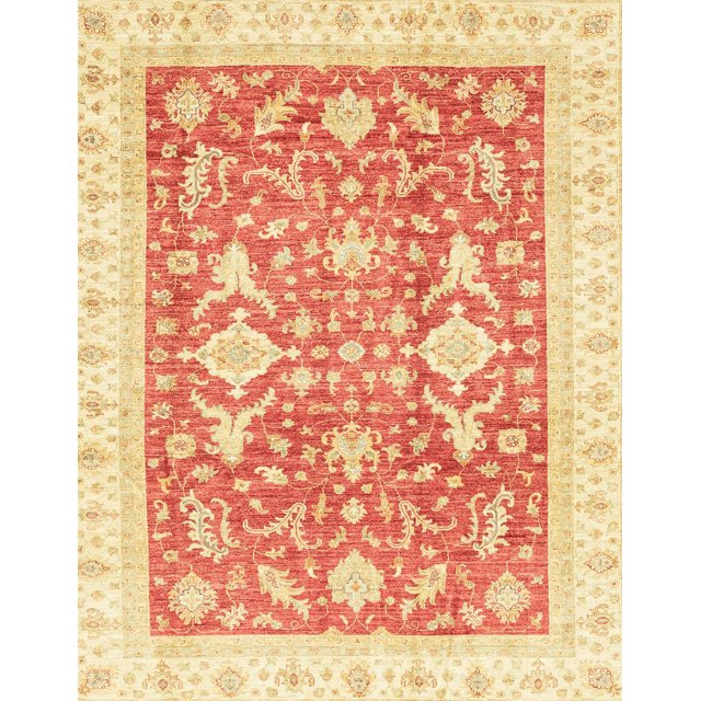 Ahgly Company Tapis d'Intérieur Rectangulaires Abstraits Orange Vif de Style Oriental, 5 Pieds x 8 Pieds