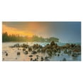 thumbnail image 2 of Romantic Untouched Beach Sunset - Landscape Canvas Art Print, 2 of 3
