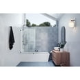 thumbnail image 2 of Glass Warehouse  58.25" x 33.5" Frameless Shower Bath Fixed Panel Oil Rubbed Bronze Oil Rubbed Bronze Finish, 2 of 5