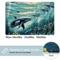 thumbnail image 2 of Whale Machine Washable Non-Slip Polyester Floor Mat Door Mat Kitchen Mat, 2 of 6