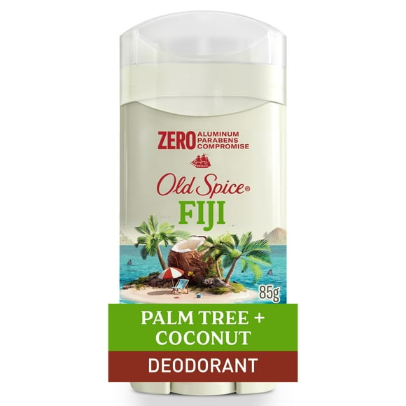 Old Spice Men's Deodorant Aluminum-Free Fiji with Palm Tree, 24/7 Lasting Freshness