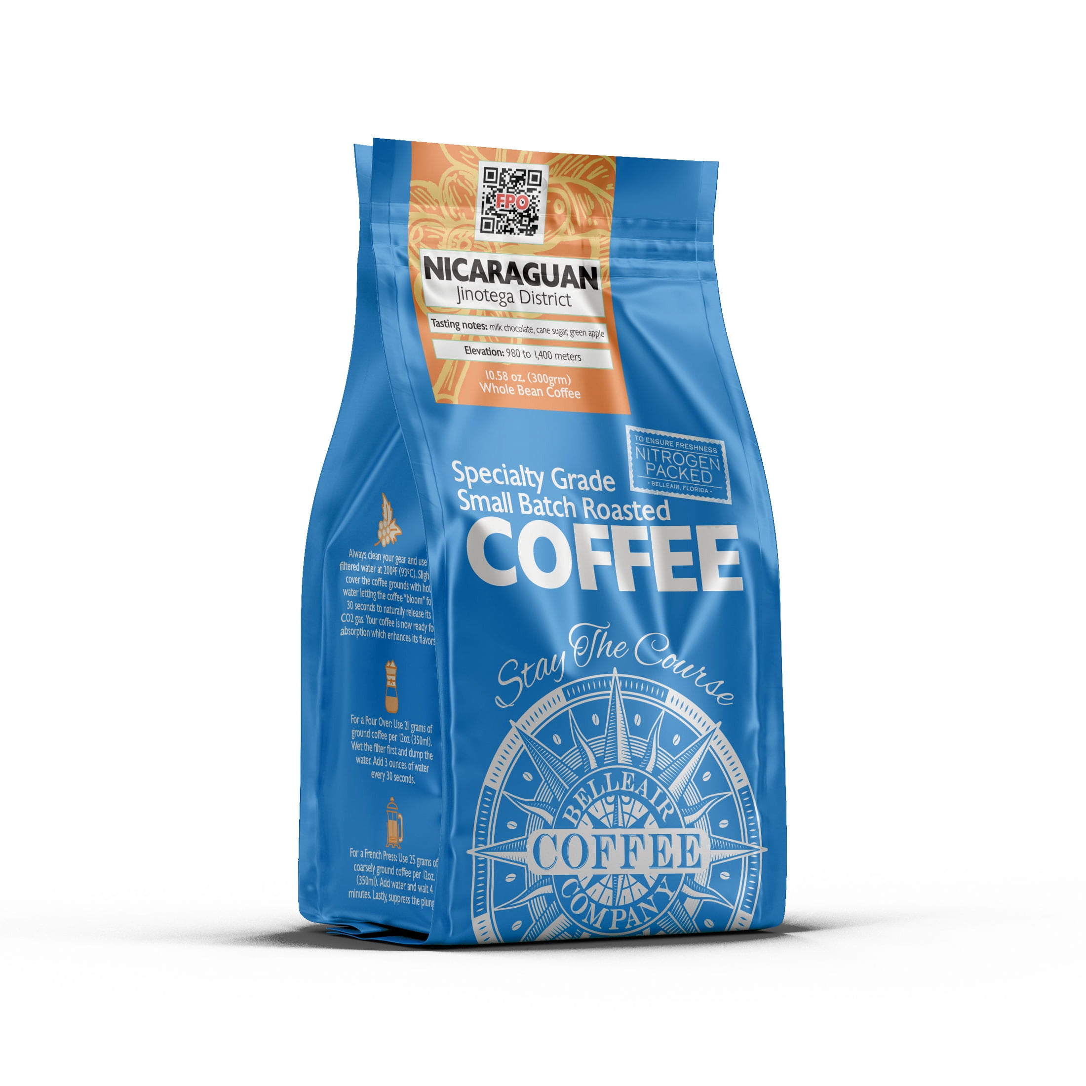 Belleair Coffee Company - Nicaragua City Roast Whole Bean