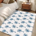 thumbnail image 4 of Vintage Blue Tree Area Rugs 4x6 ft Date Tree Tropical Plants Retro Beige Background Washable Rug Non Slip Indoor Carpet Absorbent Floor Mat for Living Room Bedroom Dining Room, 4 of 9
