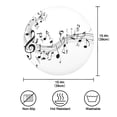 thumbnail image 4 of IAUYY Set of 6 Round Placemats for Dining Tables Heat-Resistant and Wear-Resistant DIY Printing Design Table Placemats，Applicable for Christmas Floating Musical Notation Elements, 4 of 7
