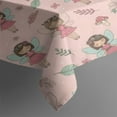 thumbnail image 3 of Floral Fairy Princess Pattern Rectangle Tablecloth 60"x84",Waterproof Polyester Rectangle Table Cloth, Wipeable Spillproof Polyester Tablecloth for Dining, Camping, Indoor and Outdoor, 3 of 5
