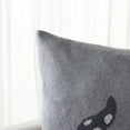 thumbnail image 3 of SAFAVIEH Trio Elves Pillow, 18" x 18", Grey/Red, 3 of 5