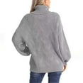 thumbnail image 4 of Utoimkio Women's Oversized Turtleneck Sweater Long Sleeve Knit Casual Warm 2025 Fall Pullover Sweaters Tops Winter Outfits, 4 of 7