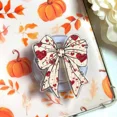 thumbnail image 3 of Aesthetic Pink Bow Ribbon Phone Grip - Coquette Style Phone Stand - Cute Soft Girl Accessory - Pink Pastel Phone Holder for Smartphones - Romantic Valentine Gift - Trendy Girly Tech Decor, 3 of 4