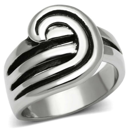

Autoster TK635 - High polished (no plating) Stainless Steel Ring with No Stone - 9