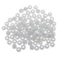 thumbnail image 1 of Abalorios de cerámica sueltos de esmalte redondo blanco para joyas, 100 piezas, 0.315 in 100 piezas de 8 mm Zulema Granos sueltos de cerámica de porcelana, 1 of 8