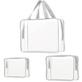 thumbnail image 1 of Kit de neceseres de viaje ROYBENS de PVC transparente, 3 unidades, 1 of 7