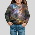 thumbnail image 2 of Gubotare Teen Girls Crop Sweatshirts Kids Sweatshirts Girls Trendy Crewneck Sweatshirt For Girls, Toddler Pullover Sweatshirt Girls Size 9-10 Years (Coffee,9-10 Years), 2 of 4