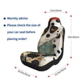 thumbnail image 5 of Sikiie Abstract Dalmatian Art Car Seat Covers 2PCs Front Car Seat Covers Universal fit for Most Cars SUVs and Trucks-1, 5 of 9