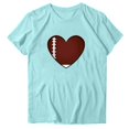 thumbnail image 2 of Blouse à Manches Courtes Imprimée Mode pour Femmes T-Shirt Col Rond Drôle, 2 of 3