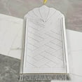 thumbnail image 3 of Portable Soft Muslim Carpet Area Rugs Muslim Portable Travel Mat Eid Wedding Birthday Present White, 3 of 9