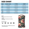thumbnail image 6 of Balery Rose Flowers Men's Sleeveless Muscle Shirts Workout Tank Top, Moisture Wicking, Odor Protection-, 6 of 8