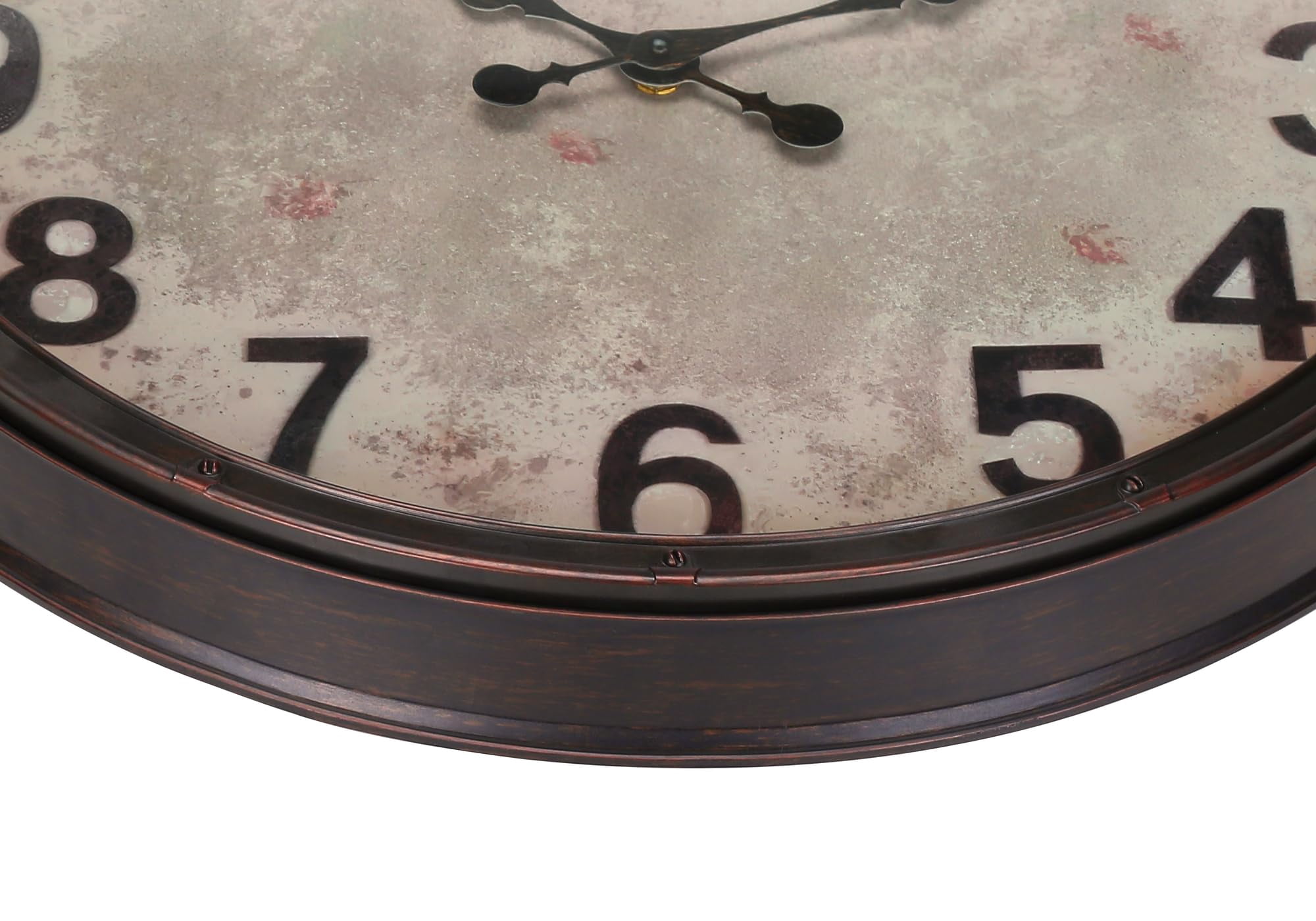 Clocks - 20" Round - Wall Clock - Antique Brown - Transitional