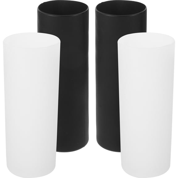 Homoyoyo  4pcs Heat Resistant Silicone Water Bottle Sleeve Simple Fashionable