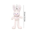 thumbnail image 3 of Llavero de peluche de peluche – Peluche de conejo de Pascua adorable, clip de viaje divertido, figura de peluche decorativa suave, regalo de cumpleaños navideño genial, 3 of 6