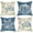 Blue Pumpkin, variant on Blue Fall Maple Leaves Decorative Throw Pillow Covers 20 x 20 Set of 4, Hello Autumn Pumpkin Porch Patio Outdoor Pillowcase, Seasonal Sofa Couch Cushion Case Home Decor