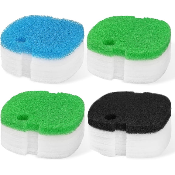 Replacement Canister Filter Pads Compatible with SUNSUN HW-302 Aquarium Filter Media Sponge Floss 16pcs
