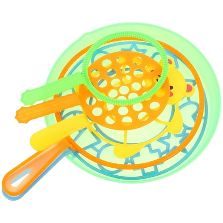 Luxshiny 6PCS Funny Bubble Maker Plastic Assorted Color Blow Bubbles for Summer Parties Activities