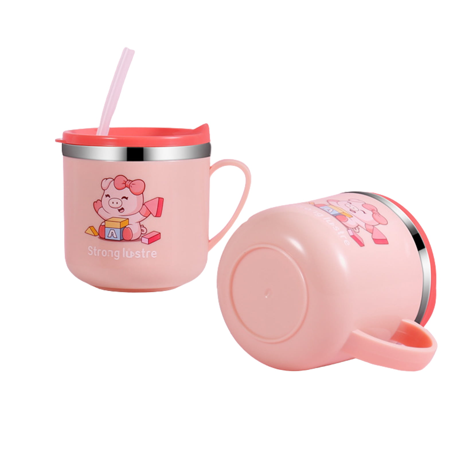 9oz sippy kid tumbler stainless cute tumbler with handle，training cup,8oz  cup,mother tumbler