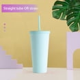 thumbnail image 5 of Hariumiu Tumbler with Wide Mouth 720ml Coffee Tumbler with Lid Straw Double Wall Vacuum Travel Coffee Mug Wide Mouth Leakproof Reusable Water Cup Easy to Clean, 5 of 8