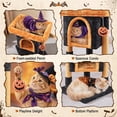thumbnail image 6 of Yaheetech 23.5″ H 2-Level Small Cat Tree with Wide Perch, Cozy Cat Condo and Sisal Scratching Posts, Black/Pumpkin Orange, 6 of 7