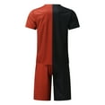 thumbnail image 3 of Akiihool Short Sets Men 2 Piece Outfits Men's Casual Tracksuit Summer Workout Set (Red,XXL), 3 of 5