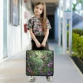 thumbnail image 5 of 3 Ring Zipper Binder with Shoulder Strap Waterproof Trapper Keeper 2 Inch D-Ring 500 Sheets Capacity Hummingbirds Dance in Leaves, 5 of 7
