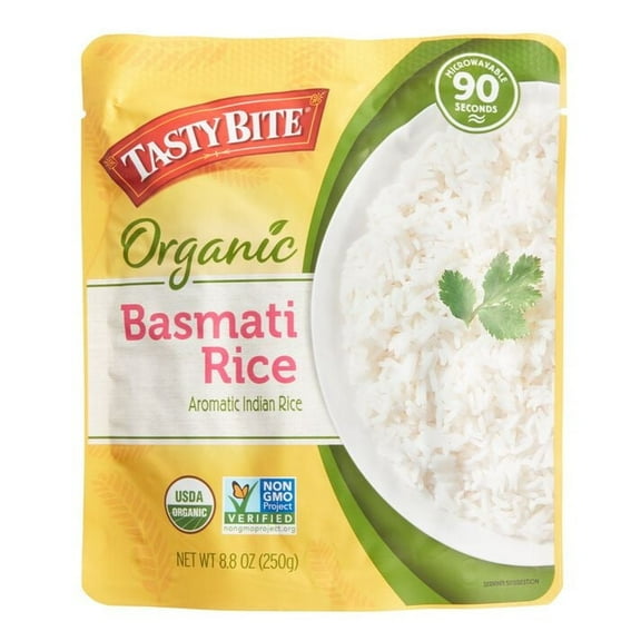 Tasty Bite Organic Basmati Rice 8.8 oz.2 ea Pack of 3