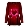 thumbnail image 4 of Qertyioot Cadeau de la Saint-Valentin! Blouse Décontractée à Manches Longues et Col Rond pour Femmes, Imprimé St. Patrick, 4 of 5