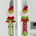 thumbnail image 2 of 2 uds cubiertas de manija de puerta de nevera de Navidad cubiertas de manija de puerta de horno de microondas de cocina, 2 of 4