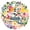 2A-35pcs, variant on 35pcs Vibrant Stickers Tropical Stickers Summer Decals Beach Stickers for Luggage Laptop Phone