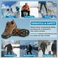 thumbnail image 6 of Ice Snow Cleats for Shoes and Boots,Walk Traction Cleats Crampons Anti Slip 11 Studs Ice Snow Grippers Over Shoe for Men Women Walking on Snow Ice, 6 of 7
